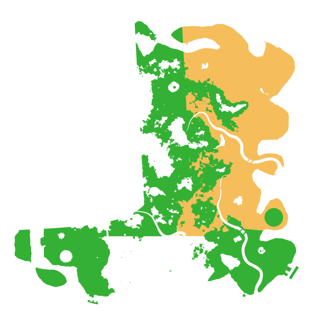 Biome Rust Map: Procedural Map, Size: 4500, Seed: 388890936