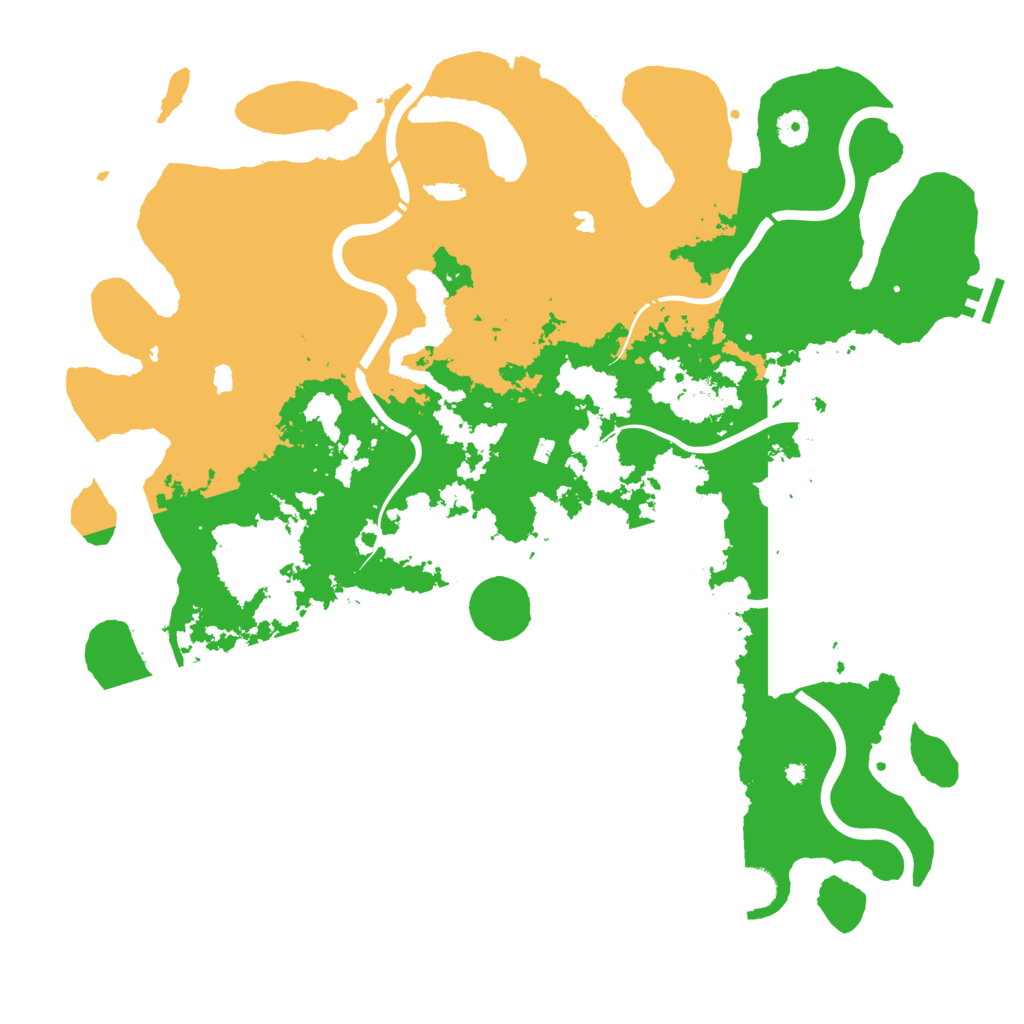Biome Rust Map: Procedural Map, Size: 4500, Seed: 540737107