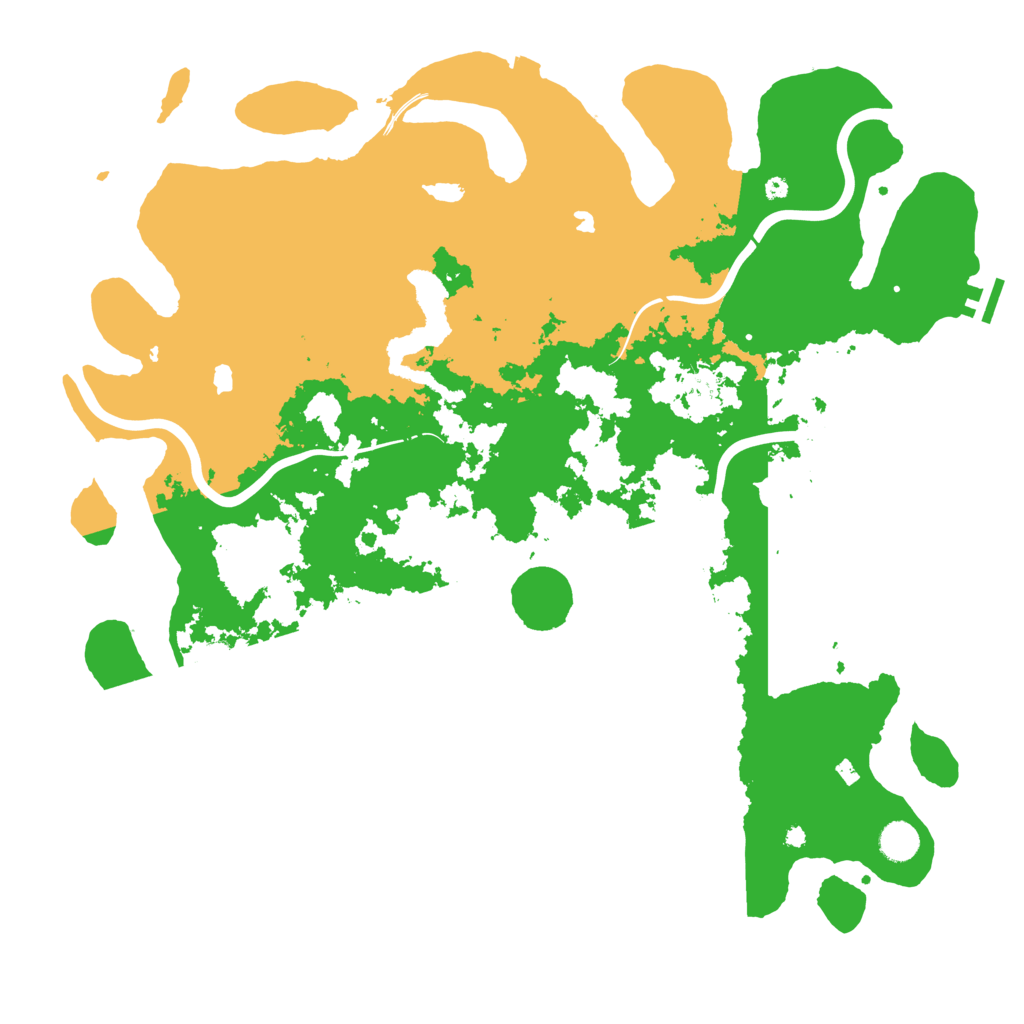 Biome Rust Map: Procedural Map, Size: 4500, Seed: 540737107