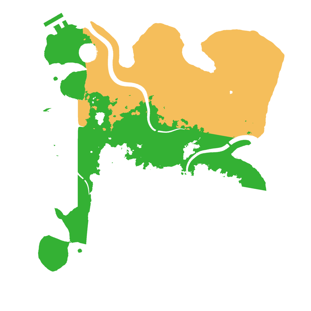 Biome Rust Map: Procedural Map, Size: 3000, Seed: 455723179