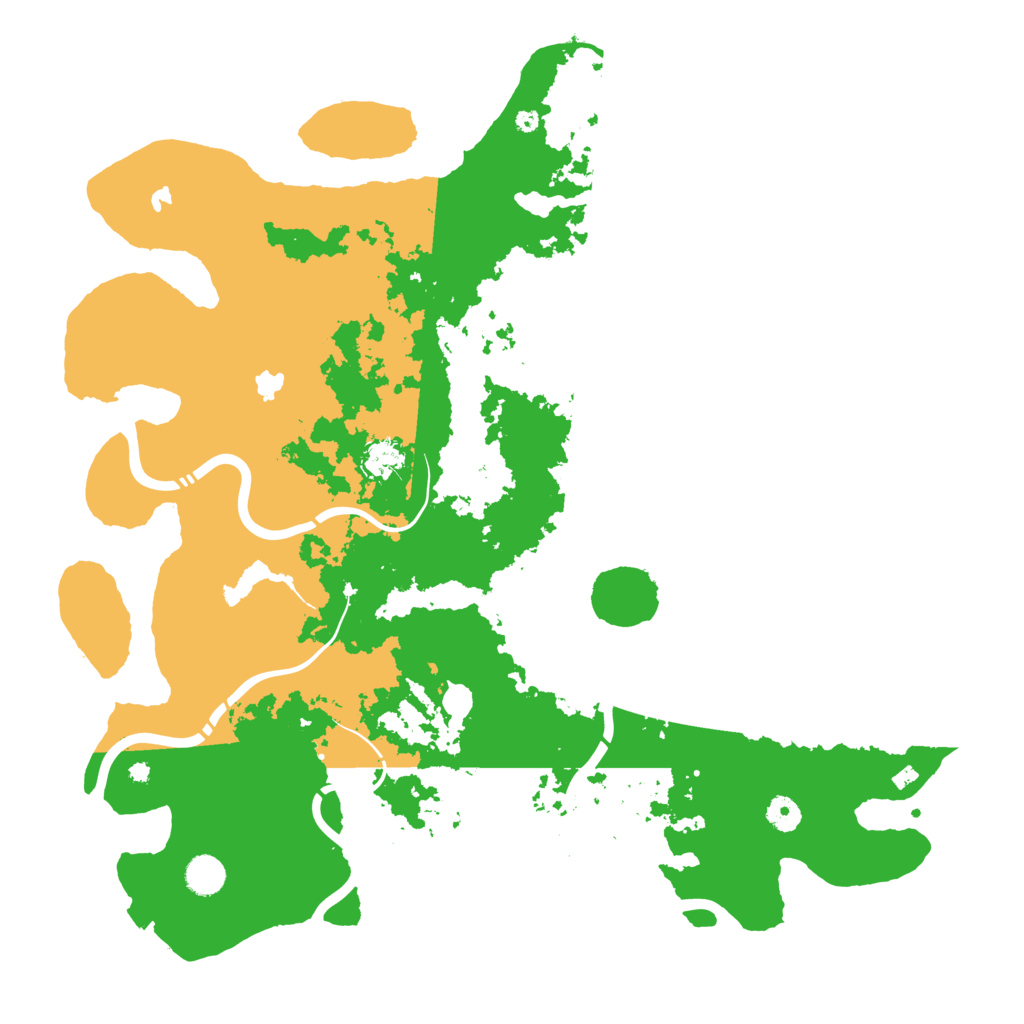 Biome Rust Map: Procedural Map, Size: 4500, Seed: 25098695