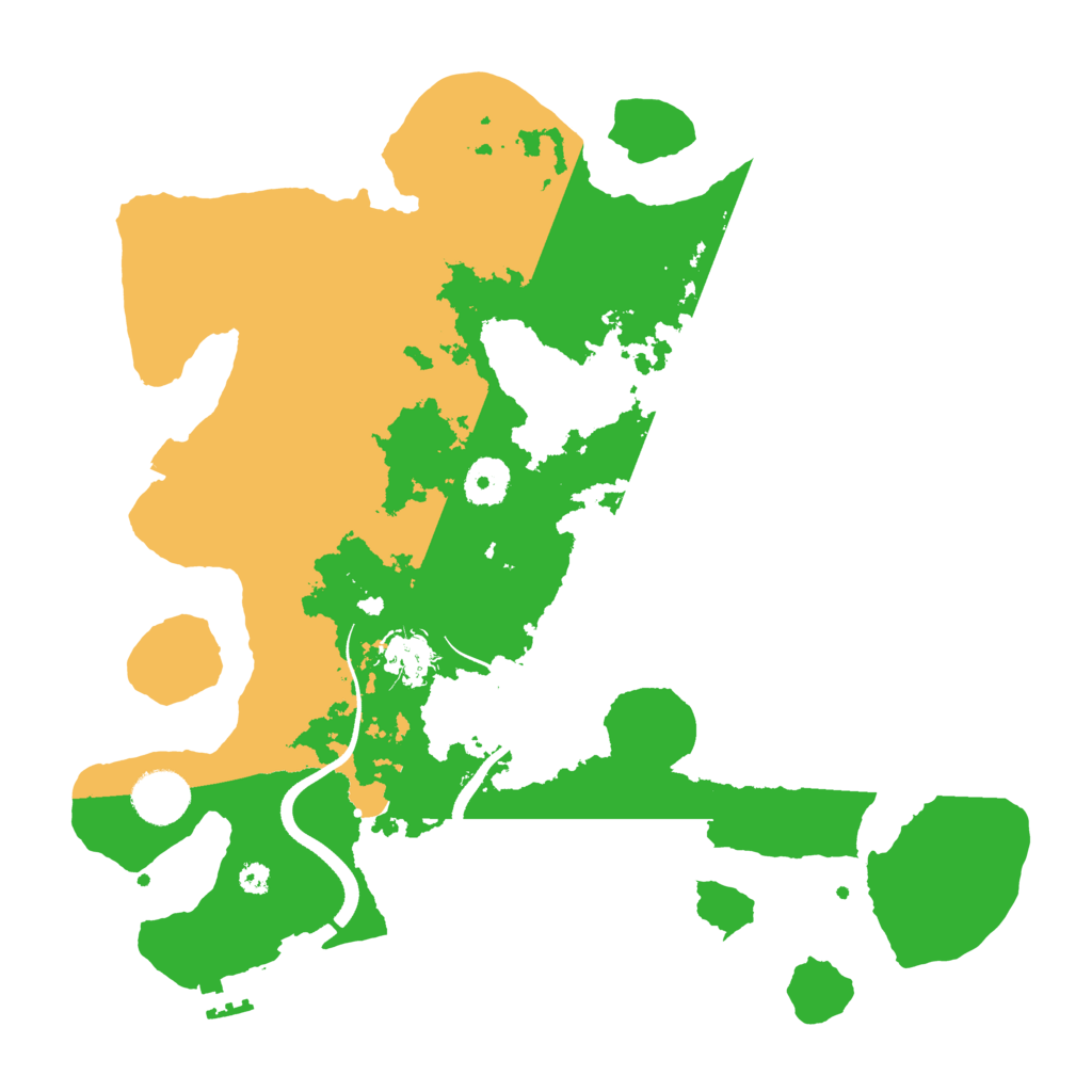 Biome Rust Map: Procedural Map, Size: 3500, Seed: 654216