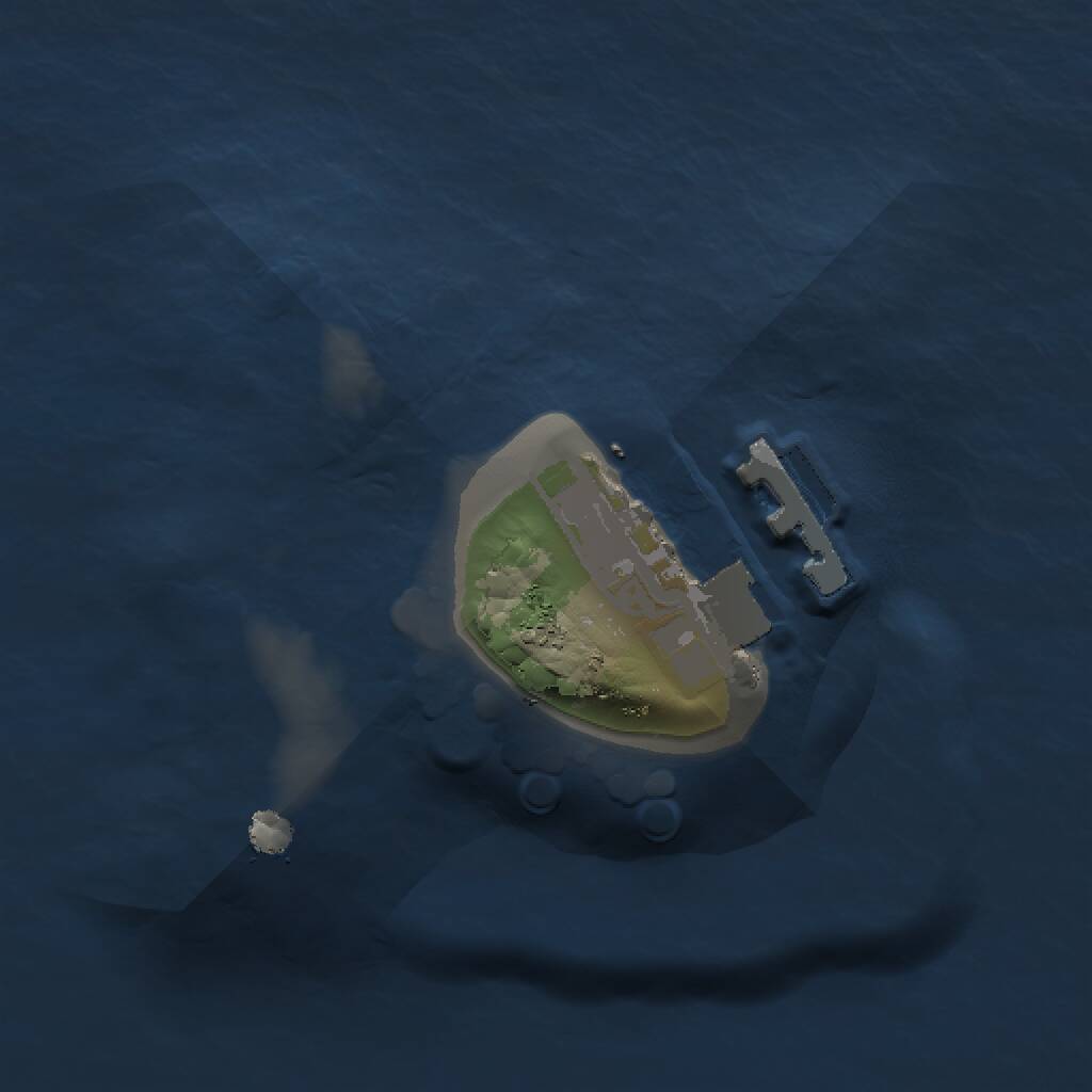 Rust Map: Procedural Map, Size: 1000, Seed: 232434, 2 Monuments