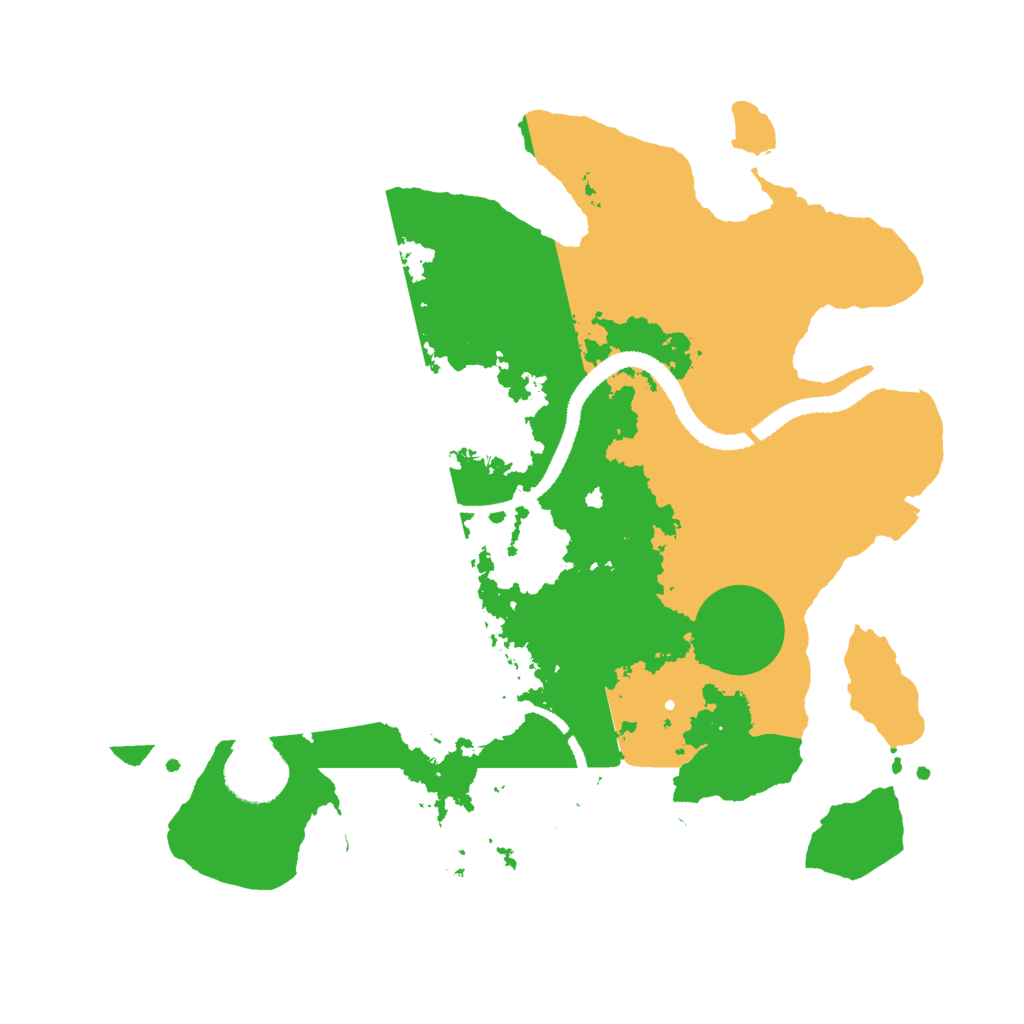 Biome Rust Map: Procedural Map, Size: 3000, Seed: 1564041045