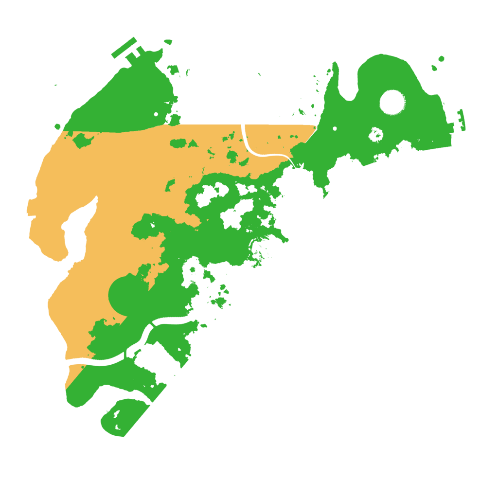 Biome Rust Map: Procedural Map, Size: 3500, Seed: 32452346