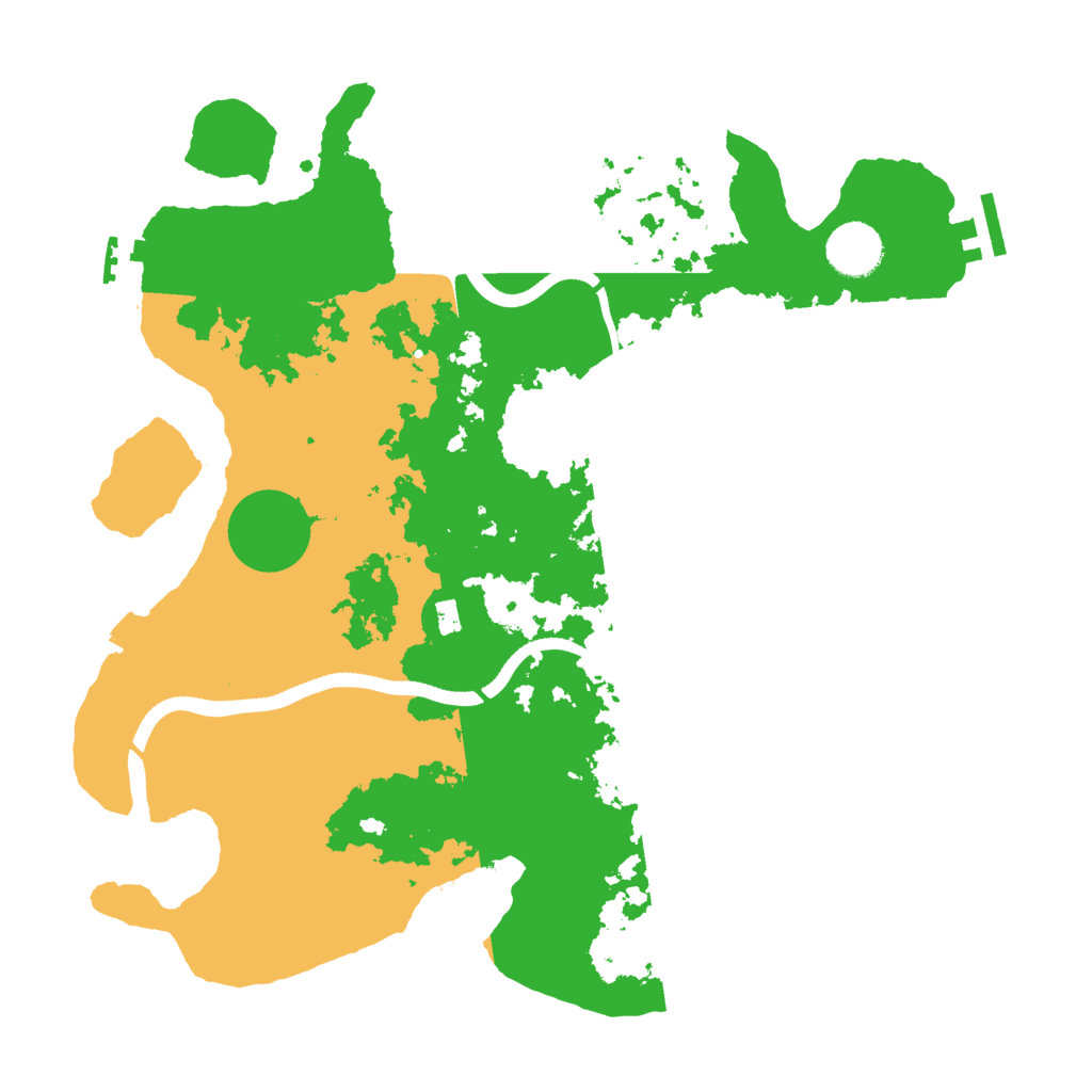 Biome Rust Map: Procedural Map, Size: 3500, Seed: 603513021