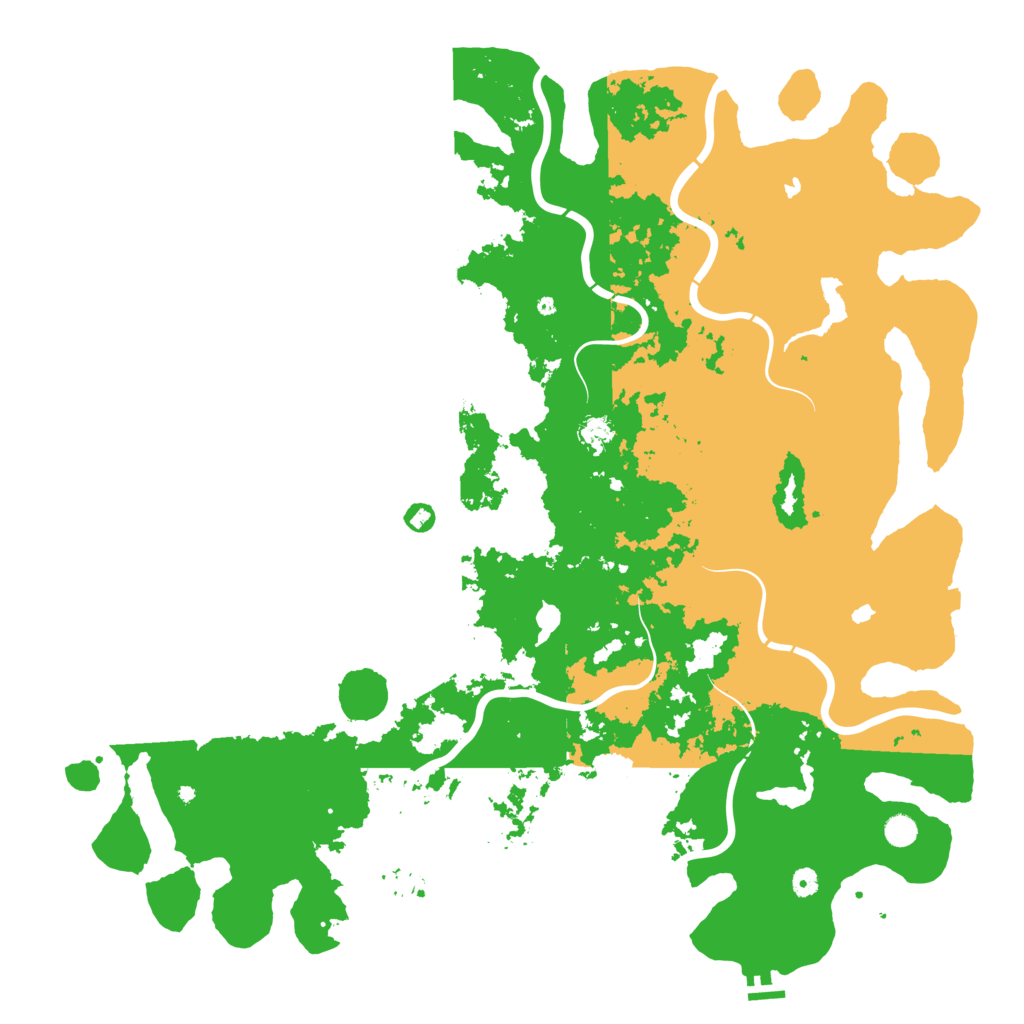 Biome Rust Map: Procedural Map, Size: 5550, Seed: 55500