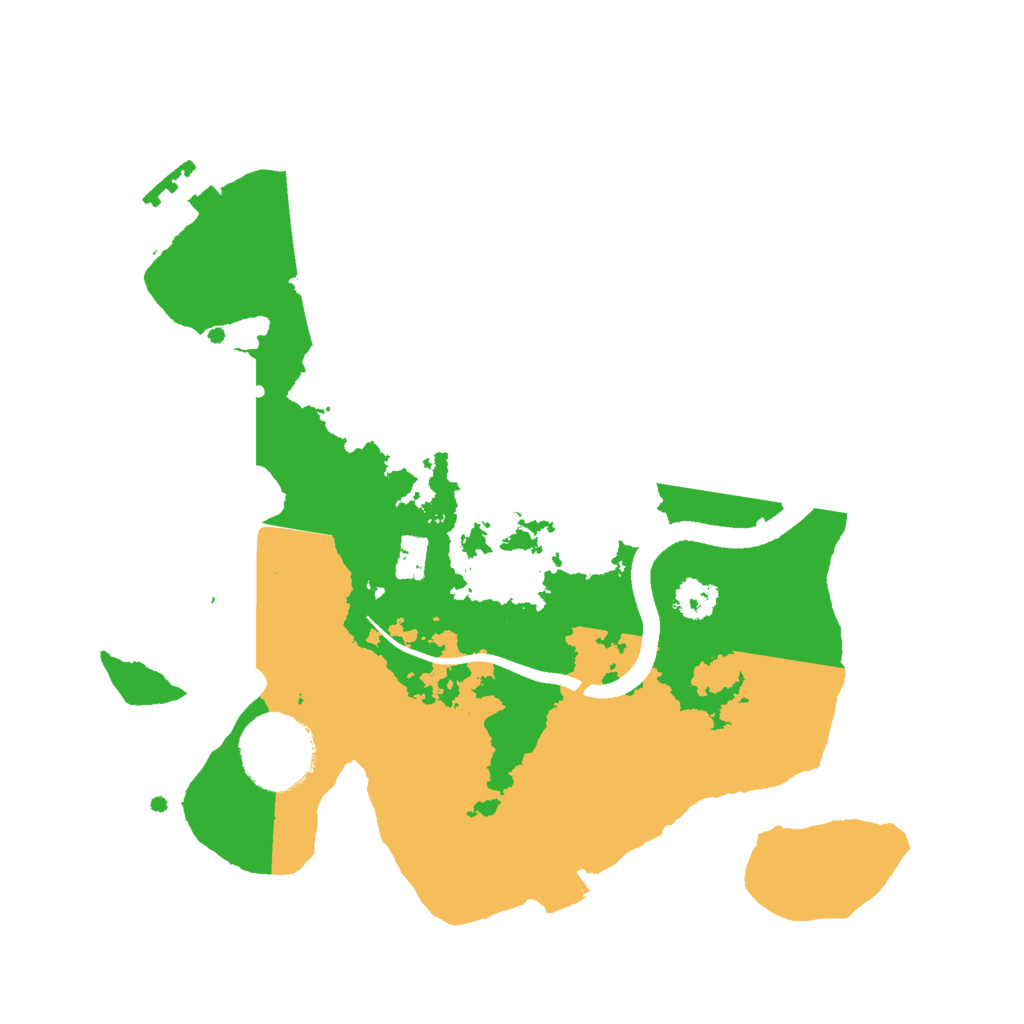 Biome Rust Map: Procedural Map, Size: 2500, Seed: 1289