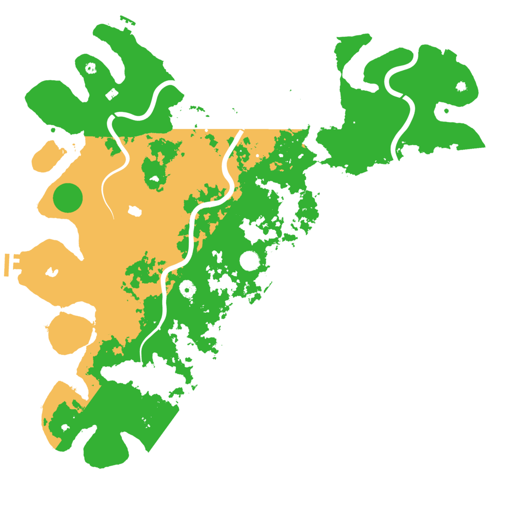 Biome Rust Map: Procedural Map, Size: 4600, Seed: 24287