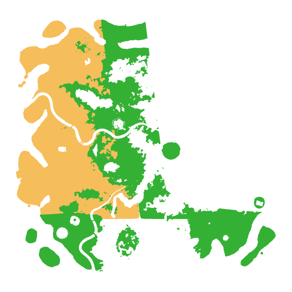 Biome Rust Map: Procedural Map, Size: 4500, Seed: 500001