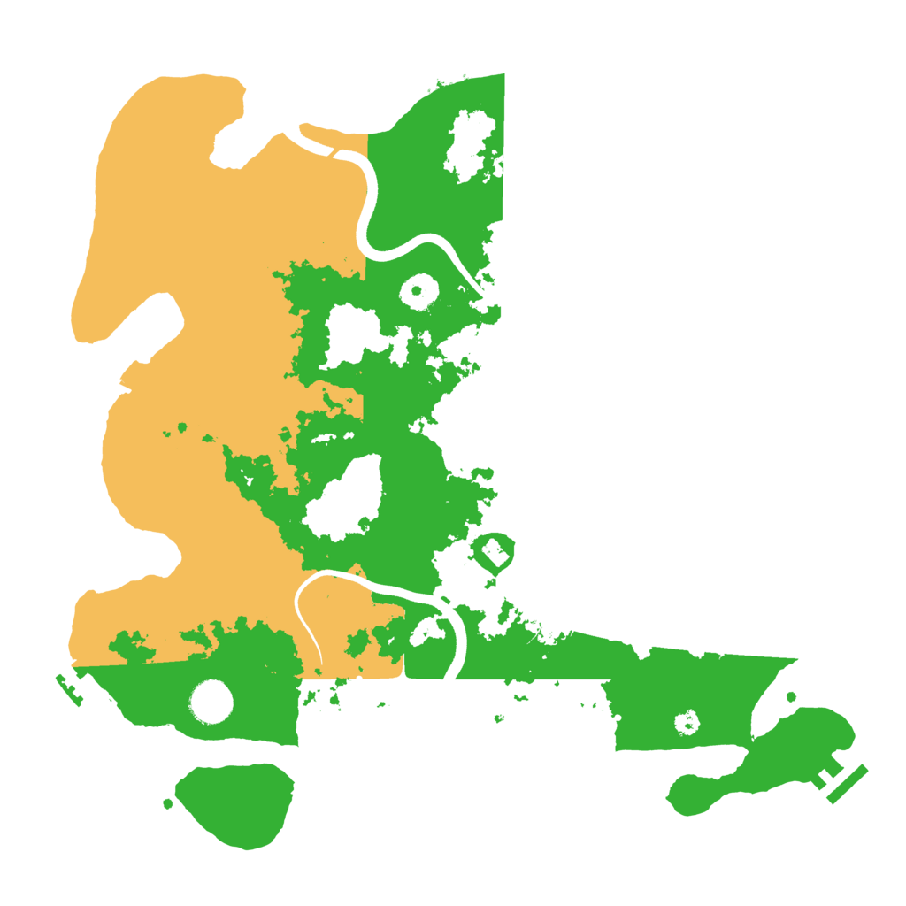 Biome Rust Map: Procedural Map, Size: 3700, Seed: 272731