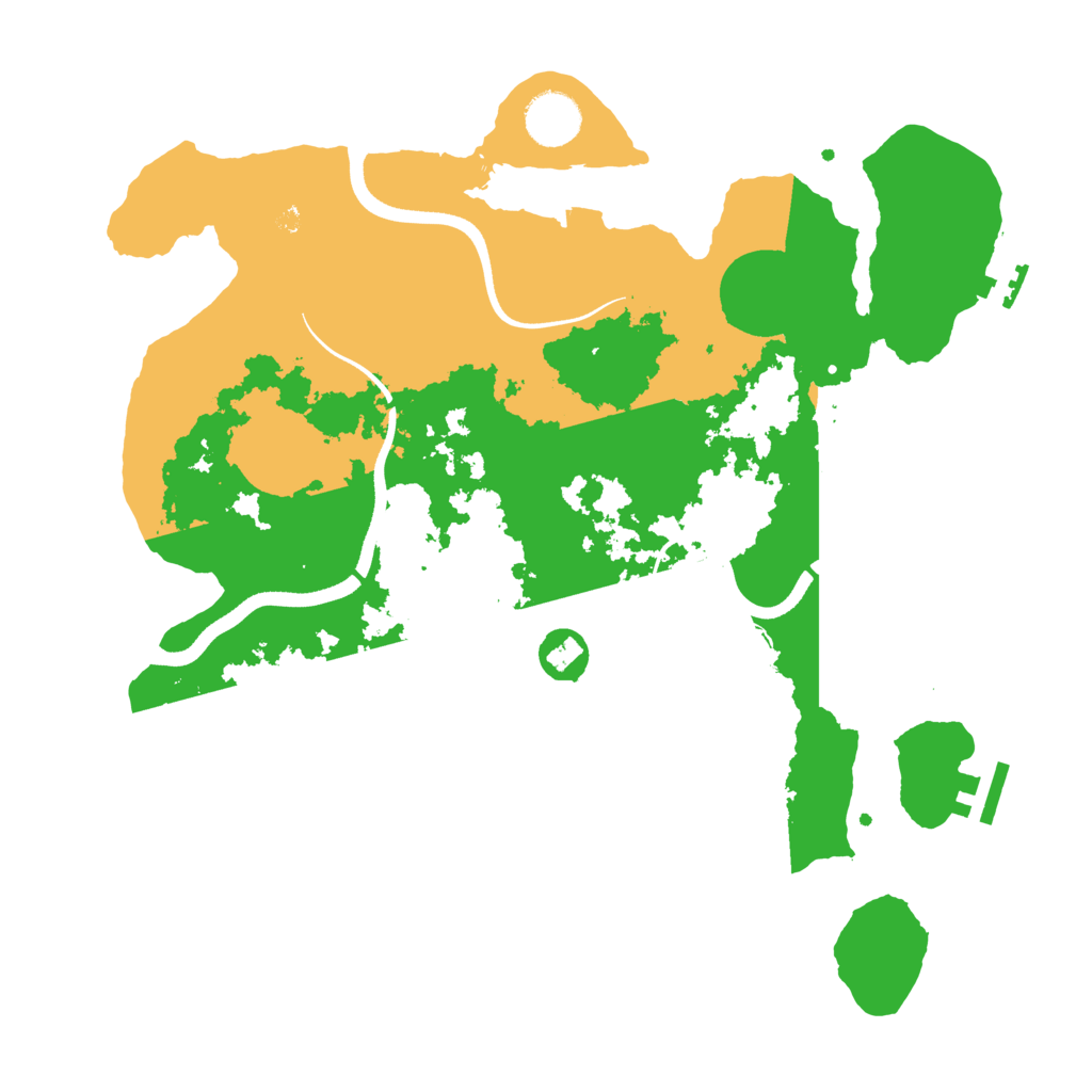 Biome Rust Map: Procedural Map, Size: 3500, Seed: 464687780