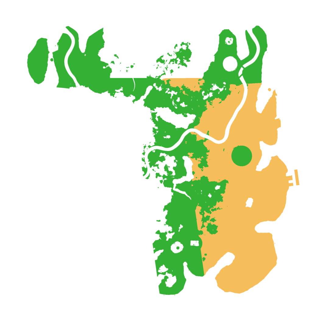 Biome Rust Map: Procedural Map, Size: 4000, Seed: 625925581