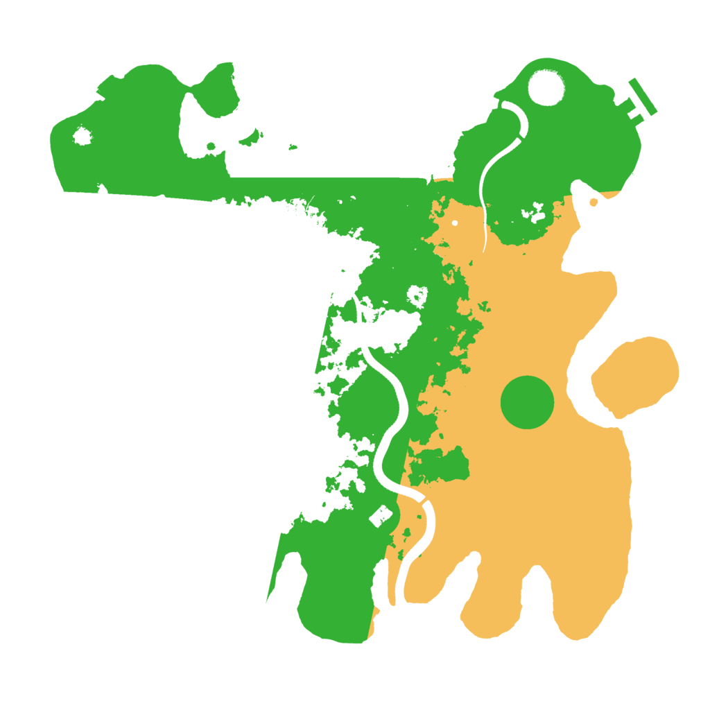 Biome Rust Map: Procedural Map, Size: 3500, Seed: 34653565