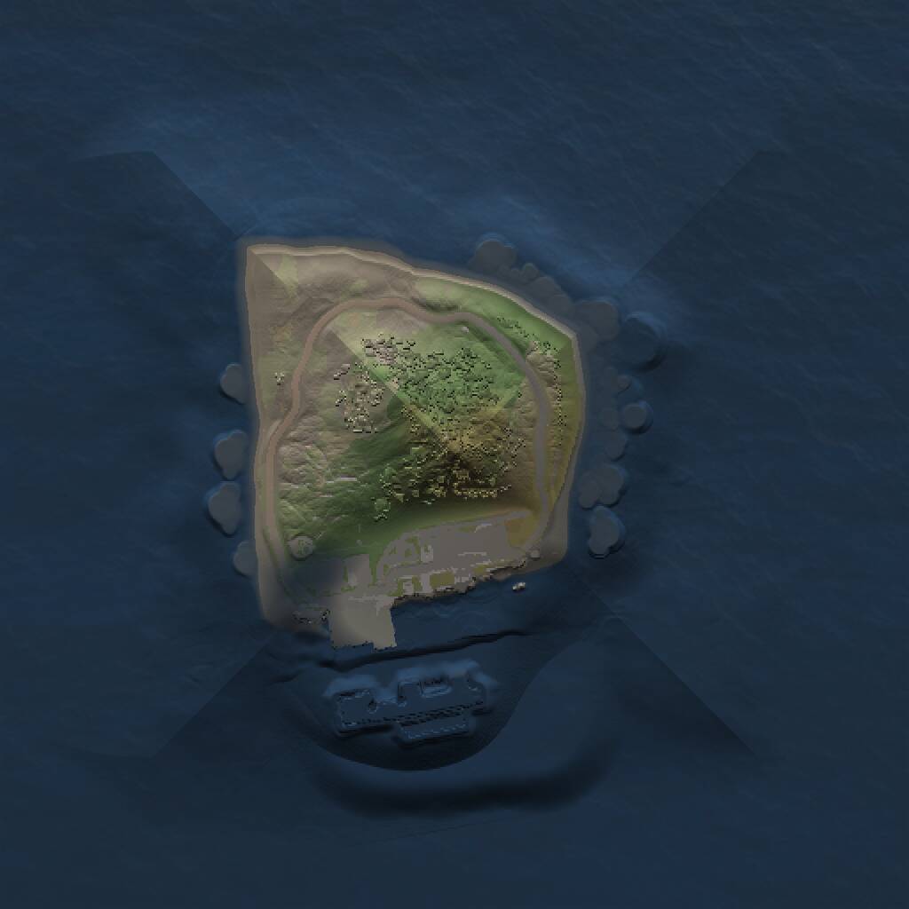 Rust Map: Procedural Map, Size: 1000, Seed: 961054609, 2 Monuments