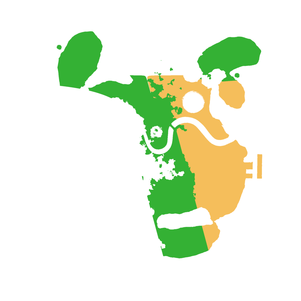 Biome Rust Map: Procedural Map, Size: 2500, Seed: 17081459