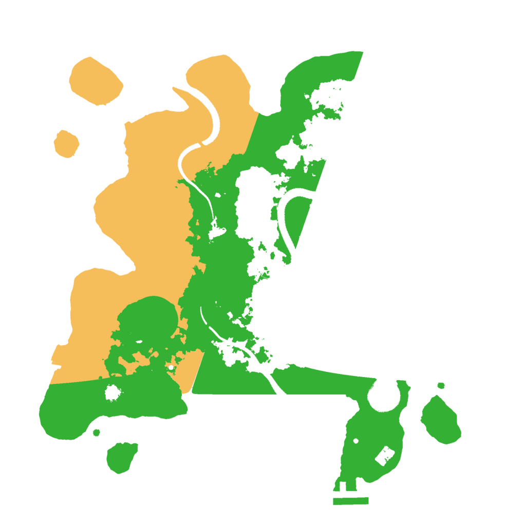Biome Rust Map: Procedural Map, Size: 3000, Seed: 2252