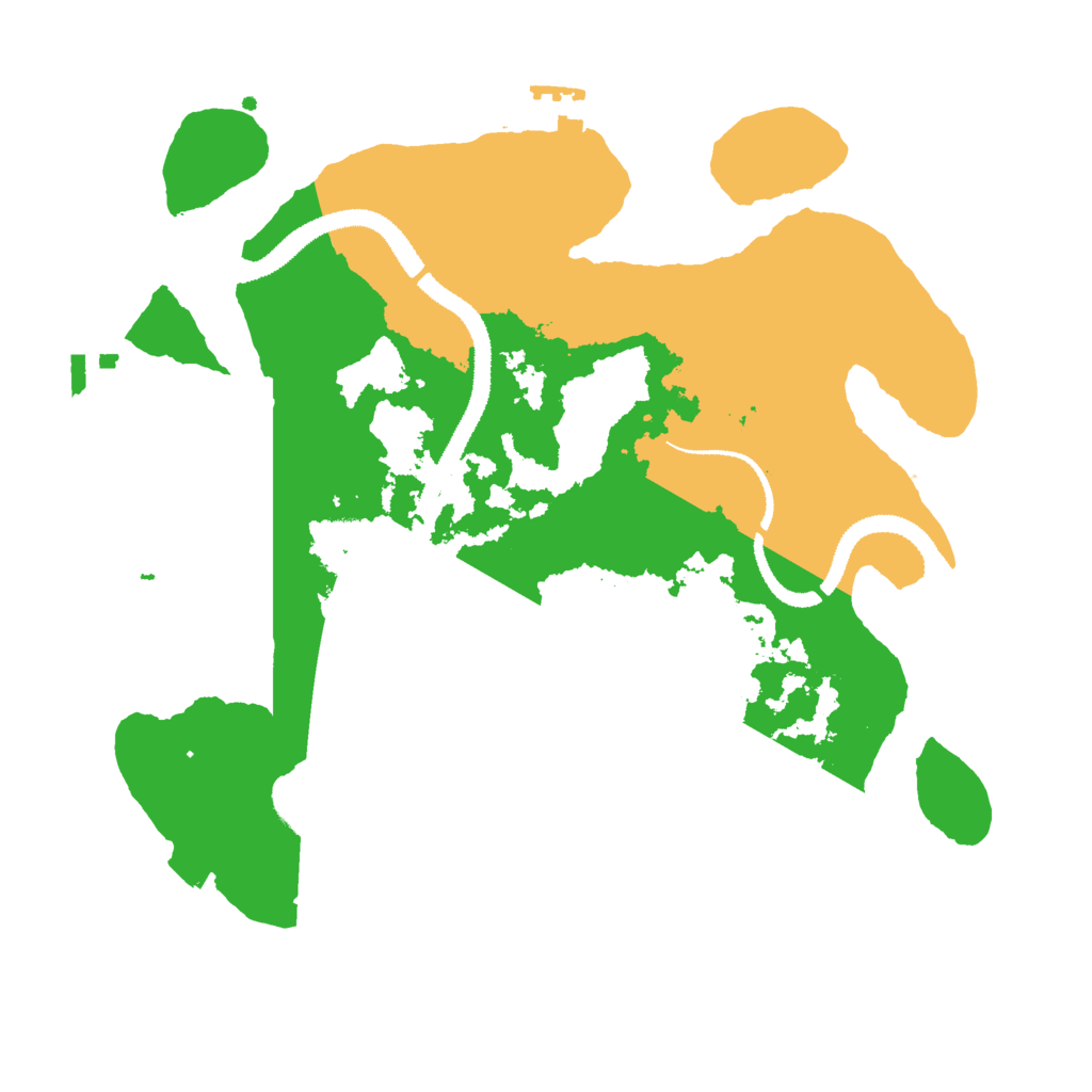 Biome Rust Map: Procedural Map, Size: 3000, Seed: 148116551