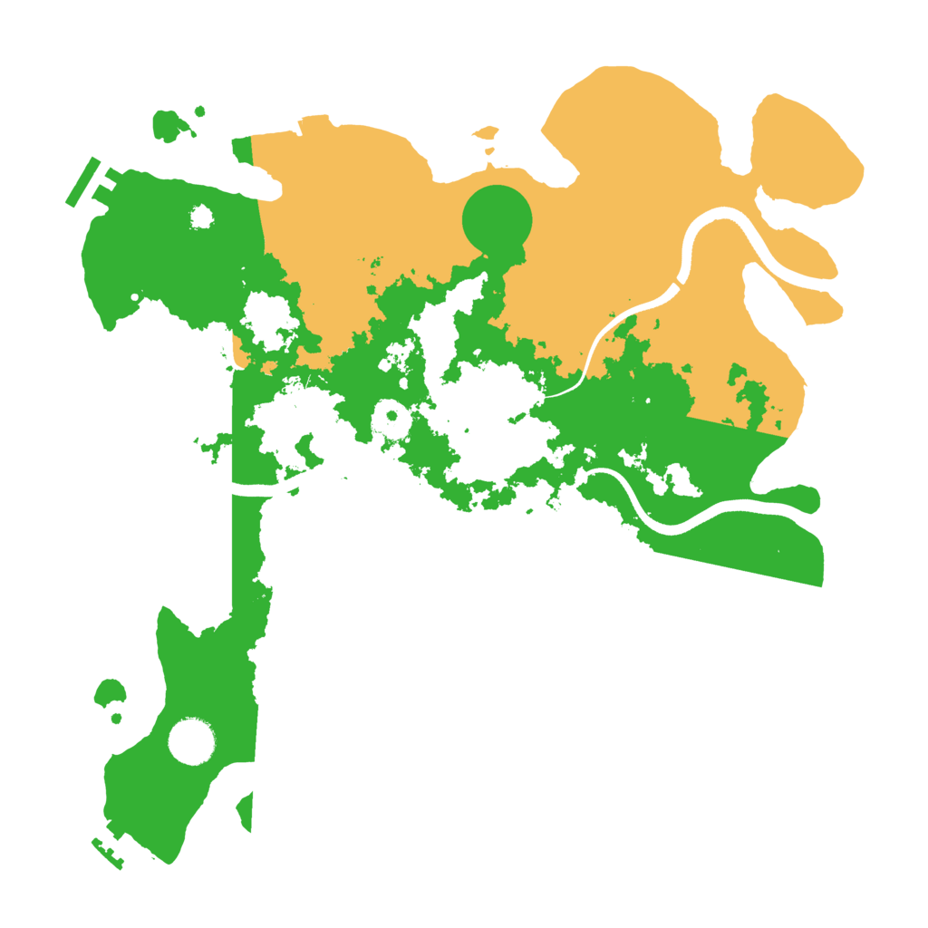 Biome Rust Map: Procedural Map, Size: 3500, Seed: 1998420867