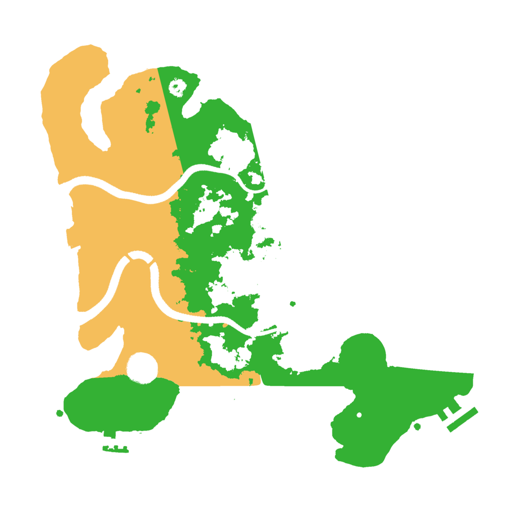 Biome Rust Map: Procedural Map, Size: 3000, Seed: 825106608