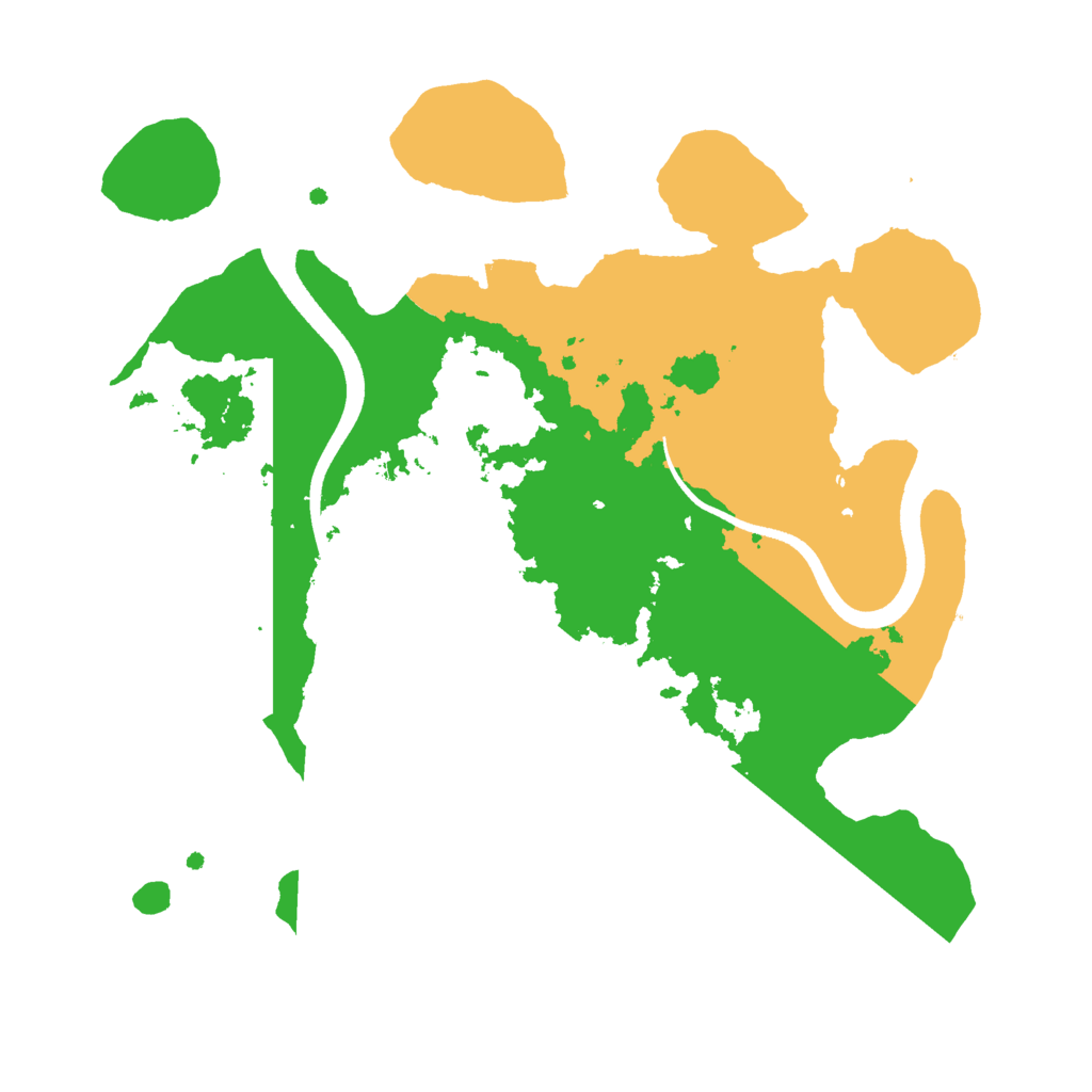 Biome Rust Map: Procedural Map, Size: 2500, Seed: 40862141