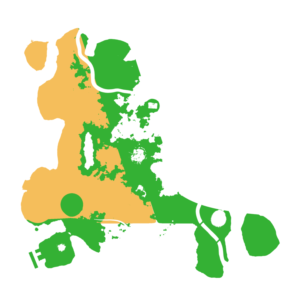 Biome Rust Map: Procedural Map, Size: 3500, Seed: 66863801