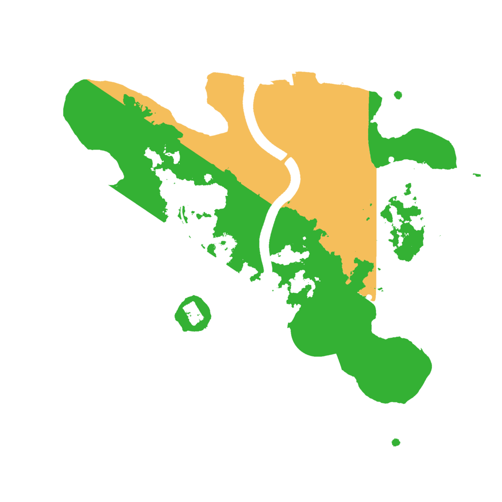 Biome Rust Map: Procedural Map, Size: 2500, Seed: 2016680920