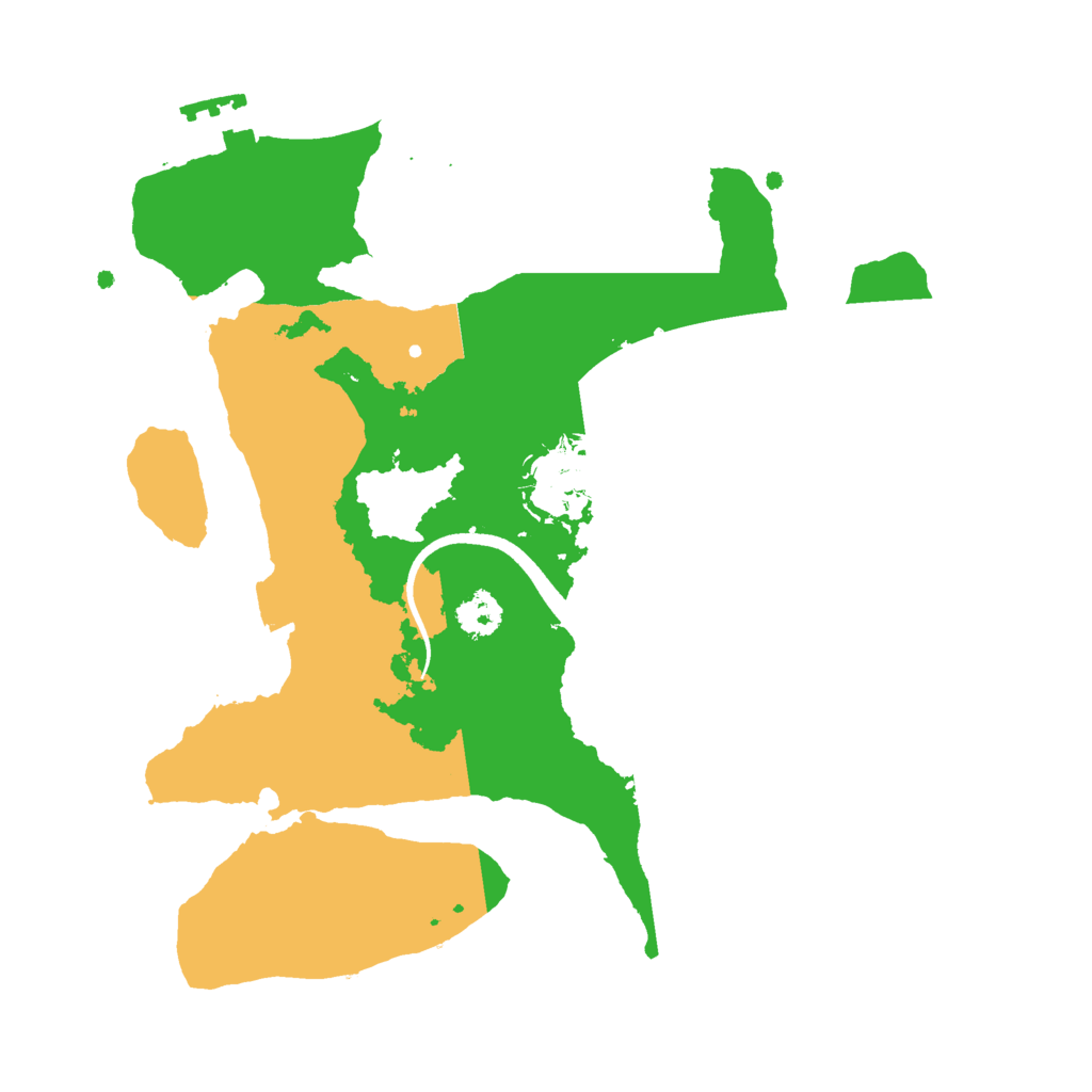 Biome Rust Map: Procedural Map, Size: 2500, Seed: 4712