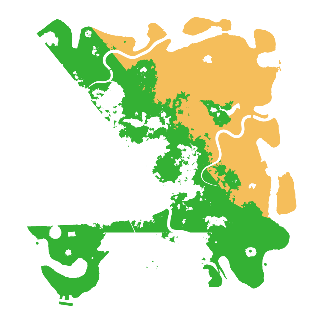Biome Rust Map: Procedural Map, Size: 4500, Seed: 75875005