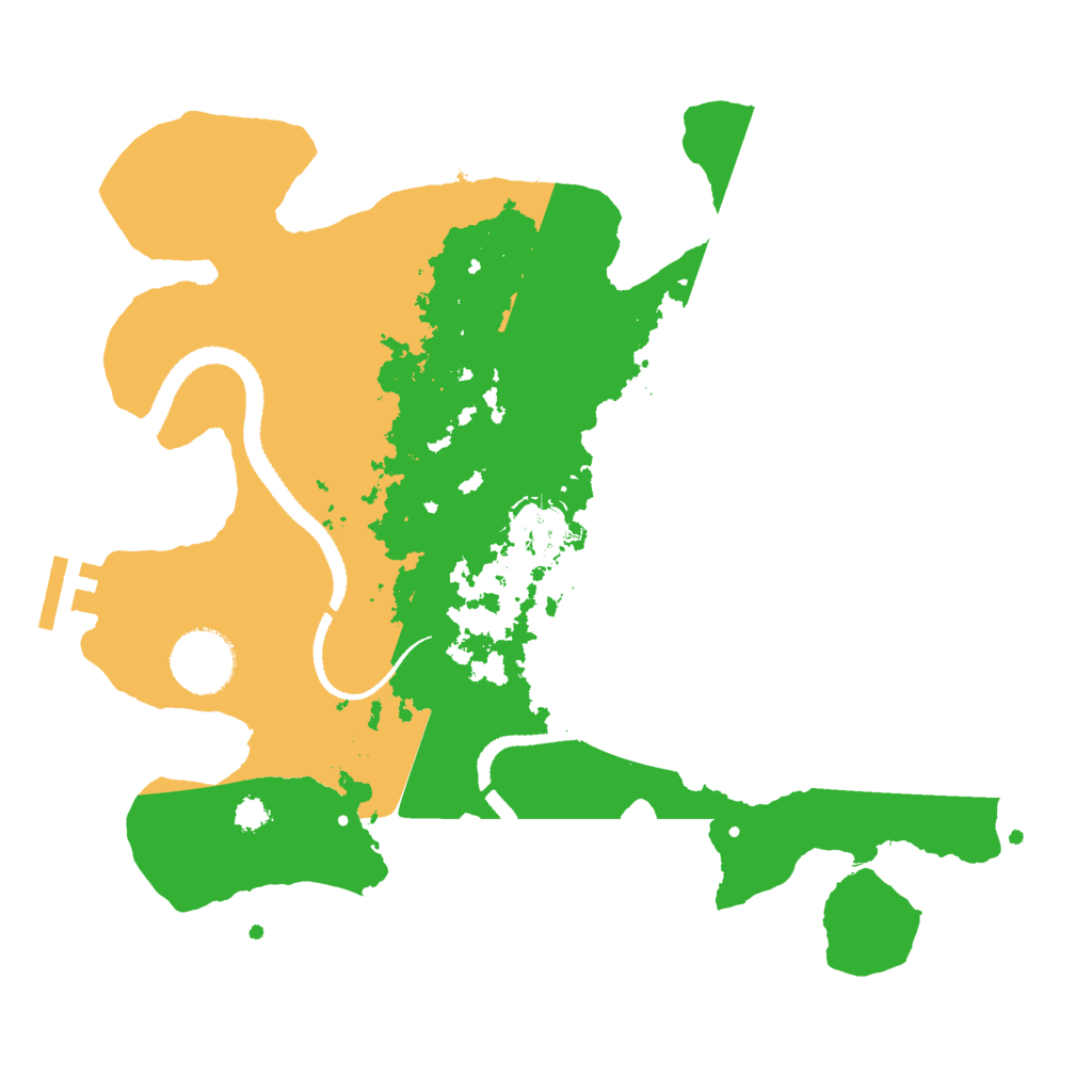 Biome Rust Map: Procedural Map, Size: 3000, Seed: 58116