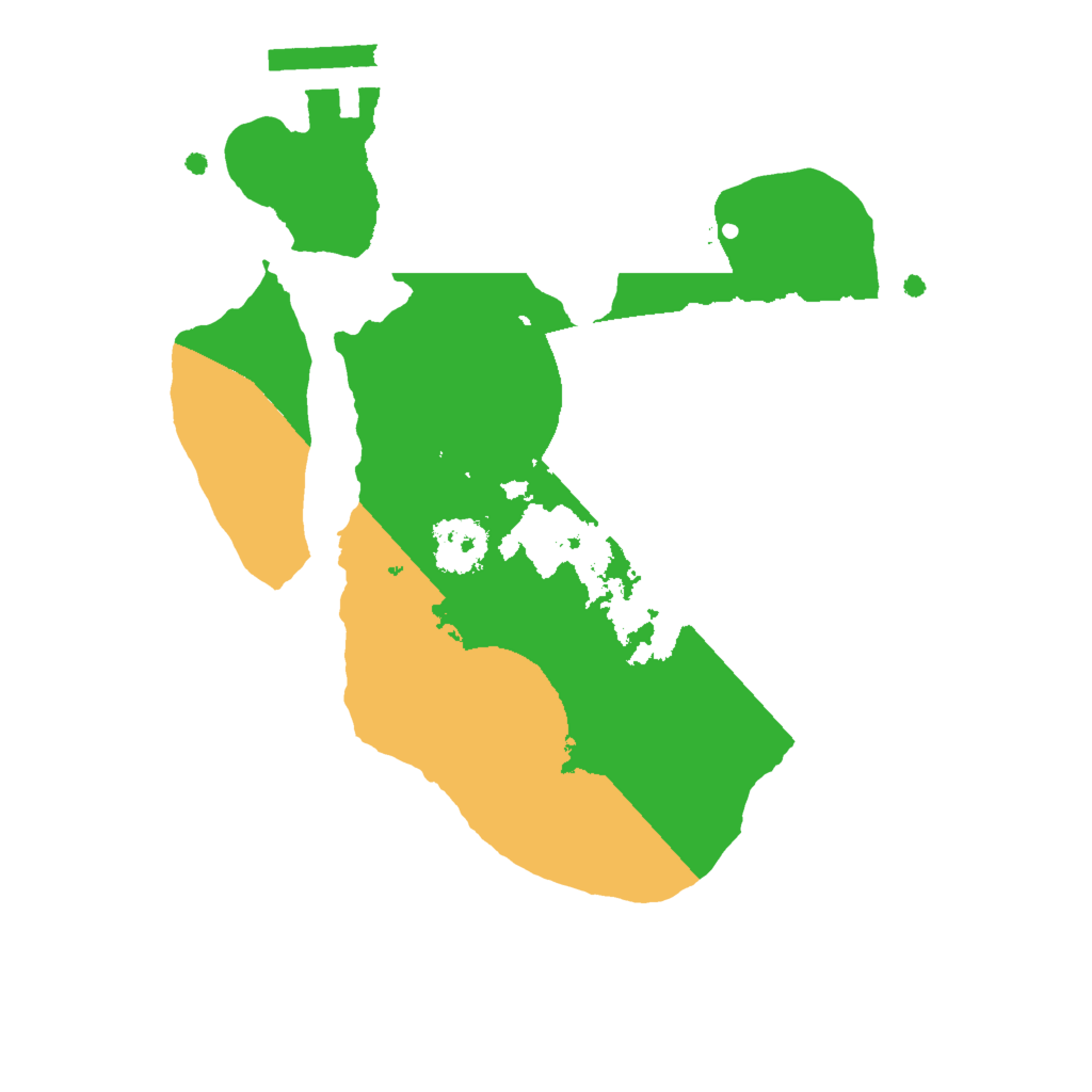 Biome Rust Map: Procedural Map, Size: 2000, Seed: 3745687