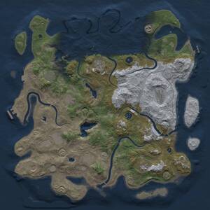 Thumbnail Rust Map: Procedural Map, Size: 4550, Seed: 16154671, 17 Monuments