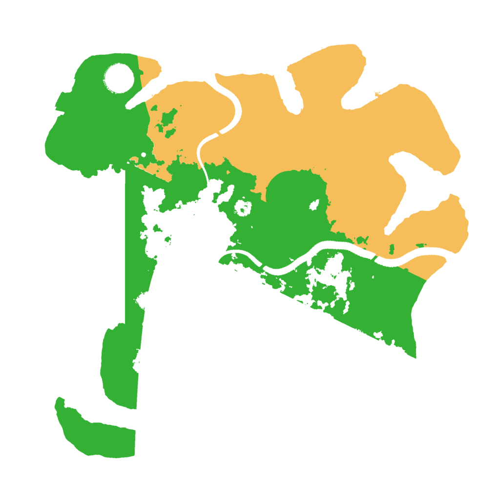 Biome Rust Map: Procedural Map, Size: 3000, Seed: 33677