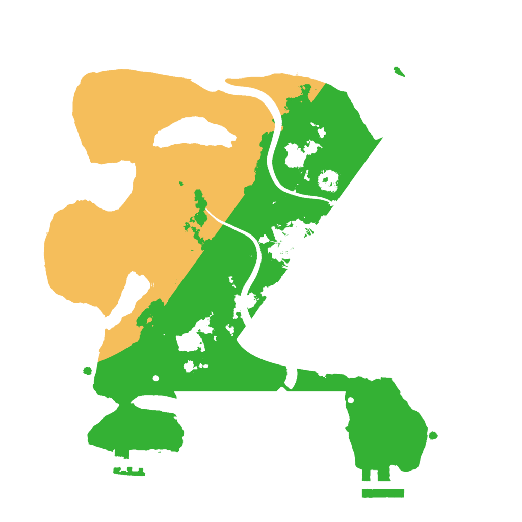 Biome Rust Map: Procedural Map, Size: 2500, Seed: 2000367049