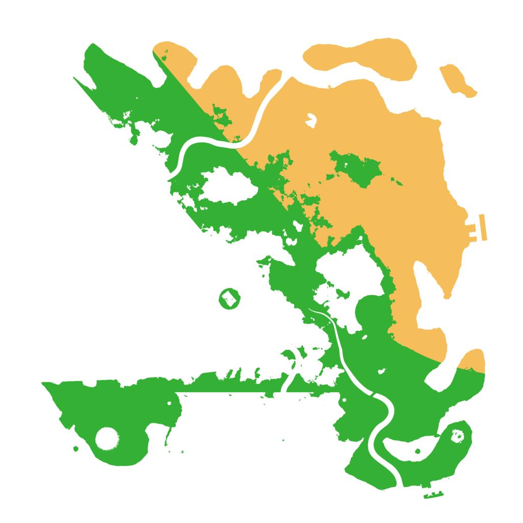 Biome Rust Map: Procedural Map, Size: 4000, Seed: 98764