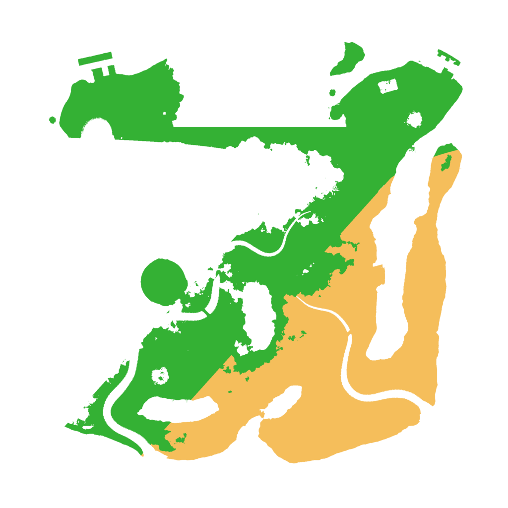 Biome Rust Map: Procedural Map, Size: 3000, Seed: 18758