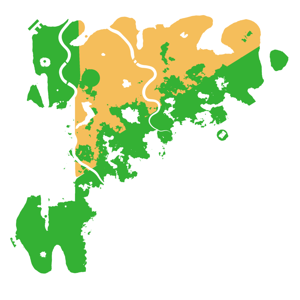Biome Rust Map: Procedural Map, Size: 4500, Seed: 74445