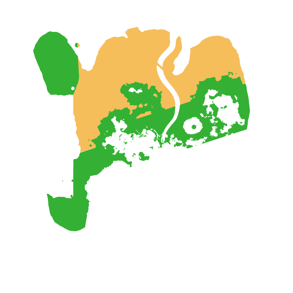 Biome Rust Map: Procedural Map, Size: 2500, Seed: 17533585