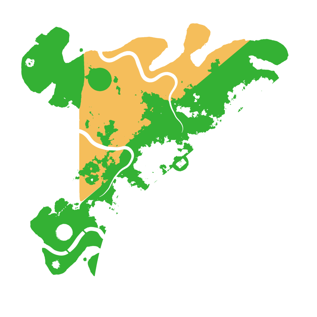 Biome Rust Map: Procedural Map, Size: 3600, Seed: 206353