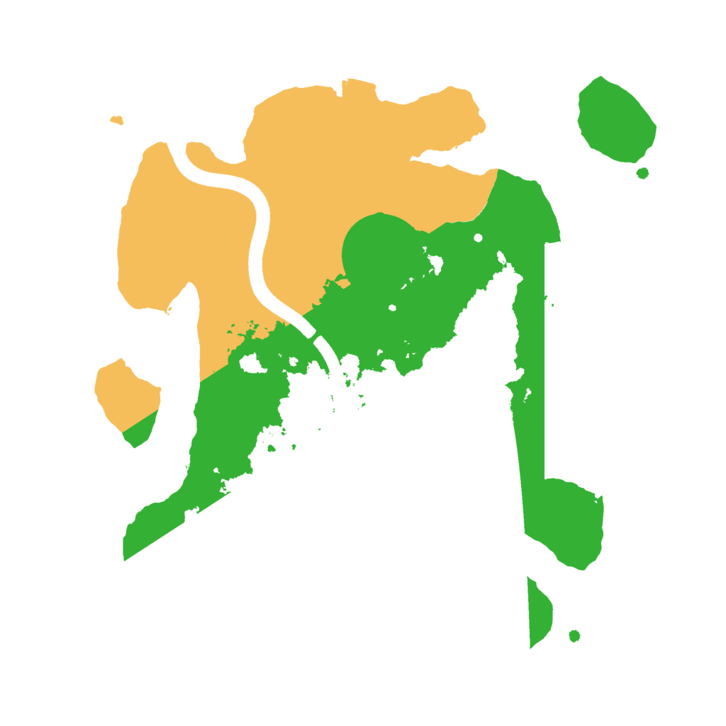 Biome Rust Map: Procedural Map, Size: 2500, Seed: 1231371796