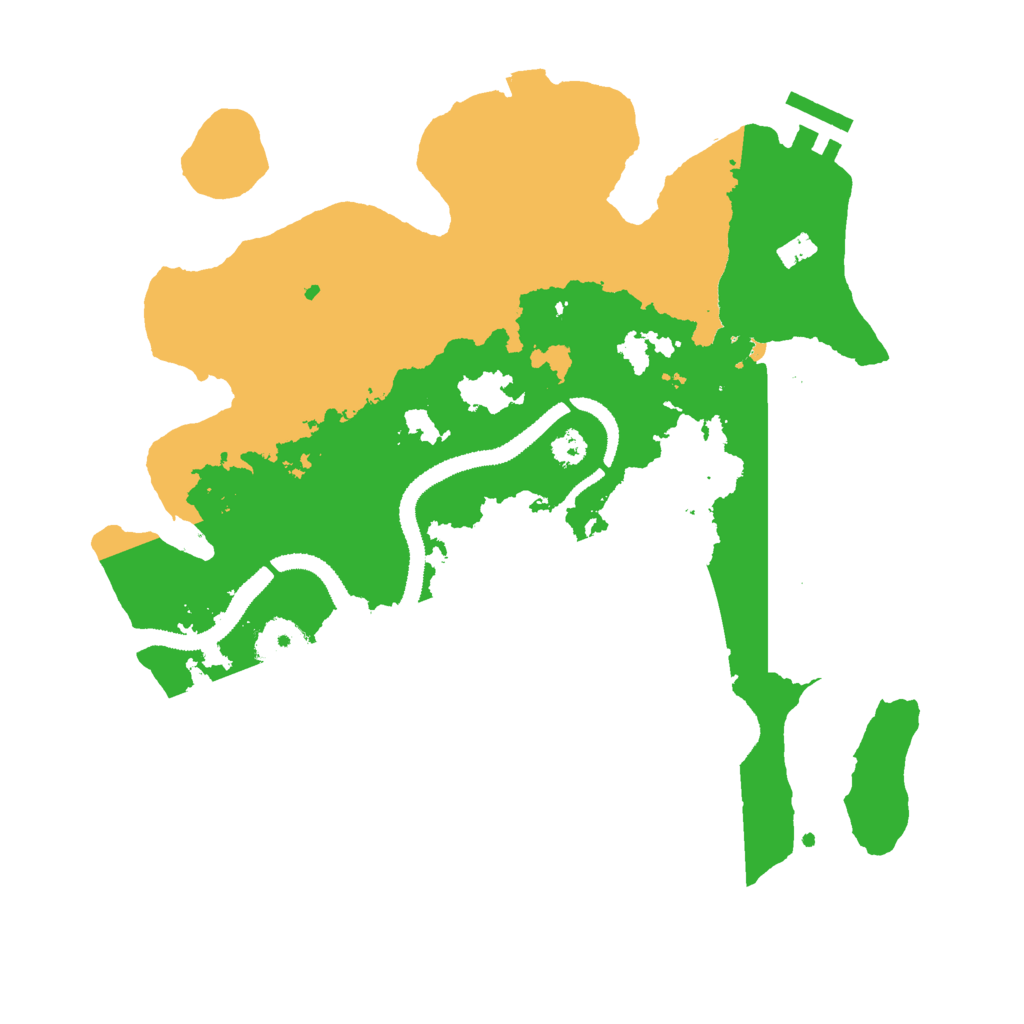 Biome Rust Map: Procedural Map, Size: 3000, Seed: 42488