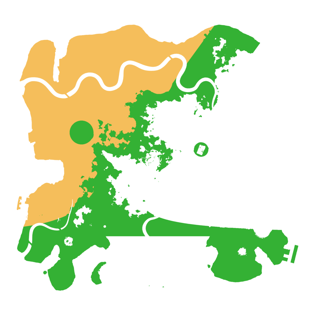 Biome Rust Map: Procedural Map, Size: 3500, Seed: 45453732