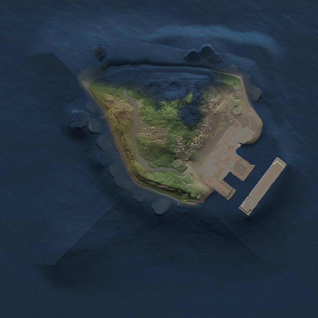 Rust Map: Procedural Map, Size: 1000, Seed: 328372837, 2 Monuments