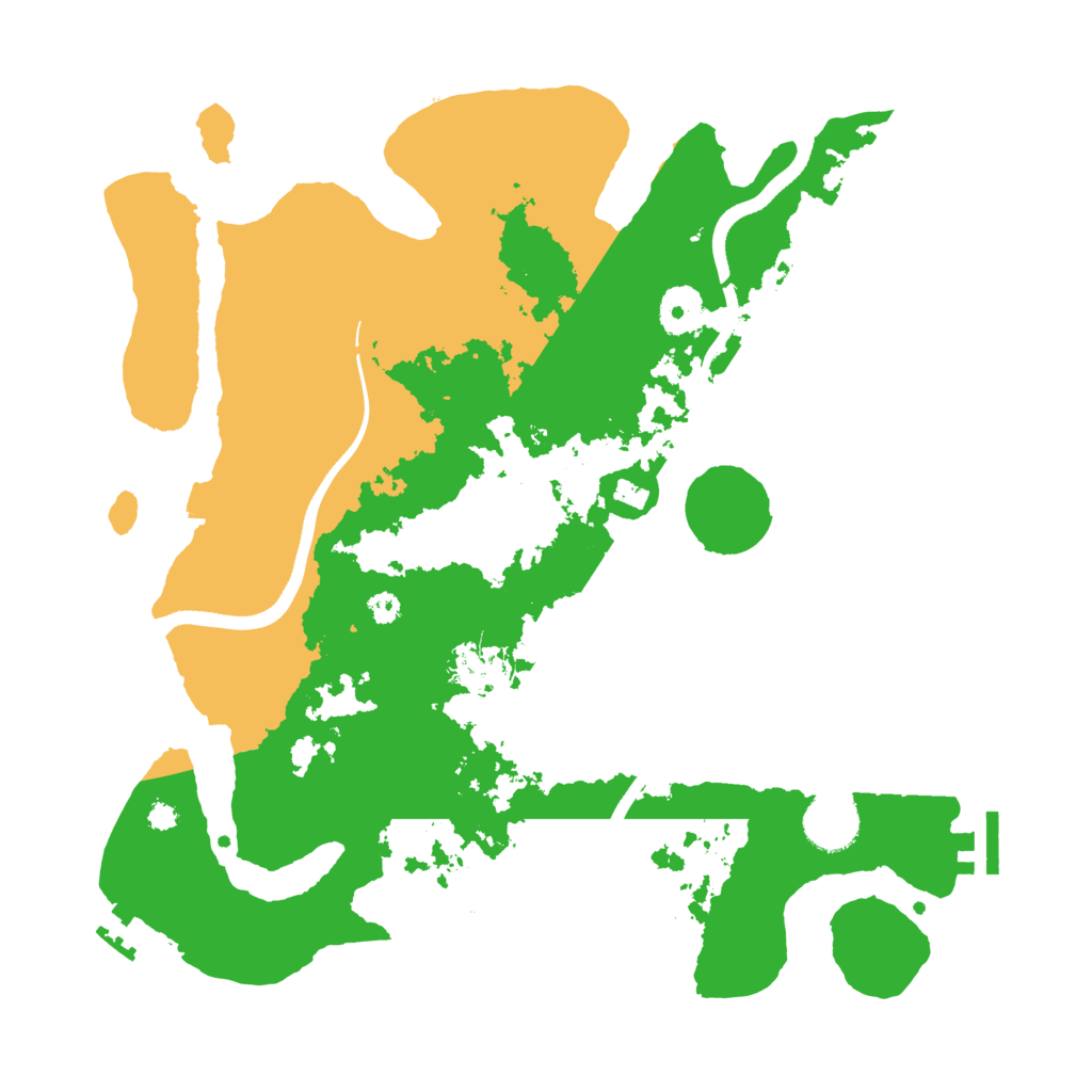 Biome Rust Map: Procedural Map, Size: 3500, Seed: 6743785