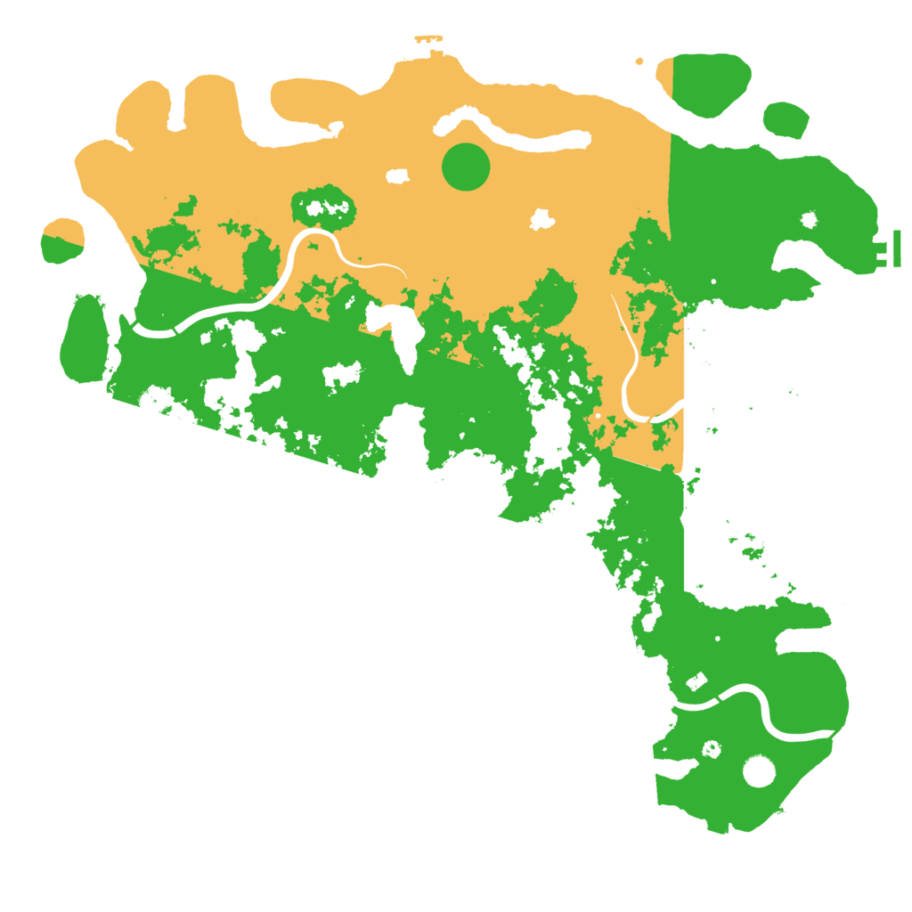 Biome Rust Map: Procedural Map, Size: 5000, Seed: 350882331