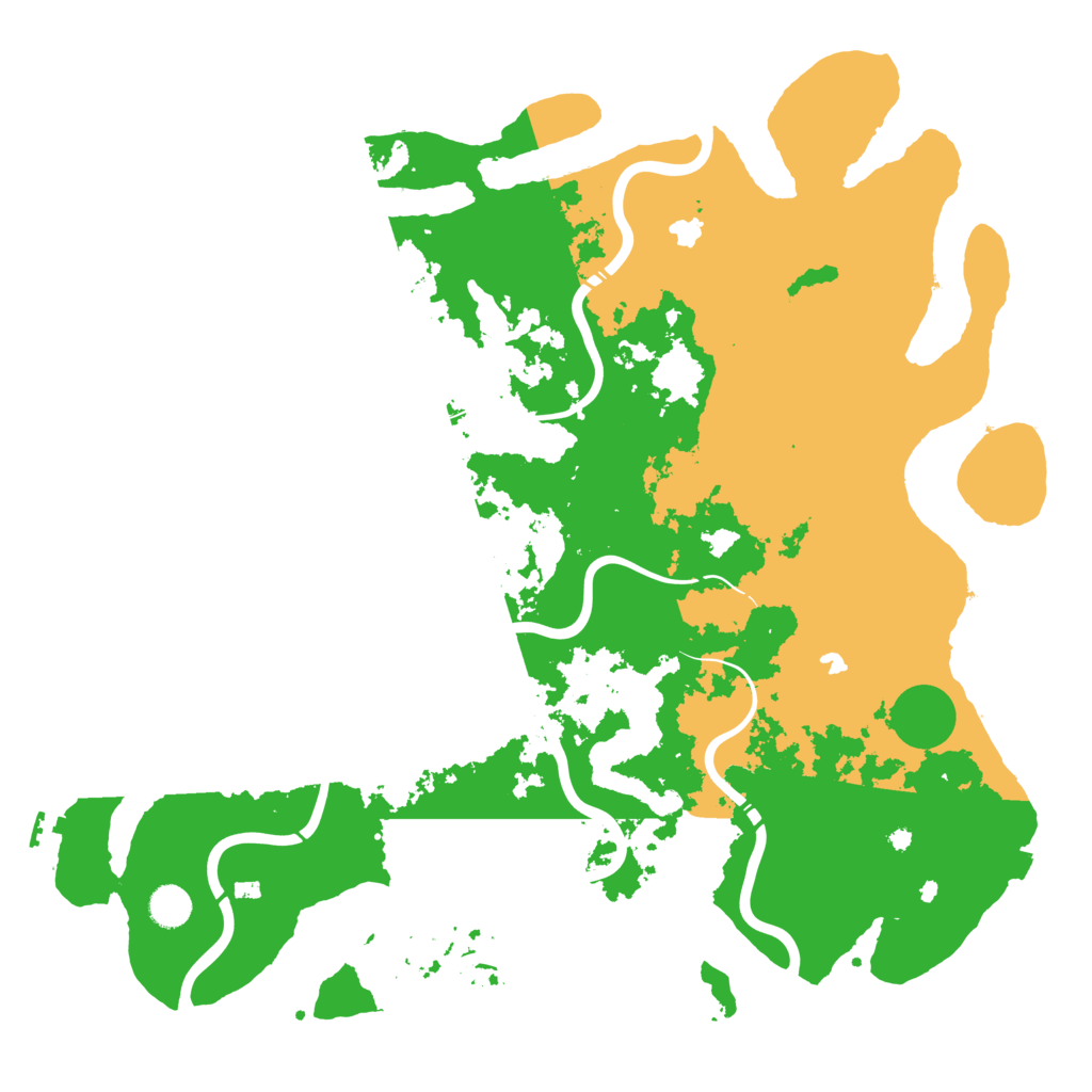 Biome Rust Map: Procedural Map, Size: 4500, Seed: 210780