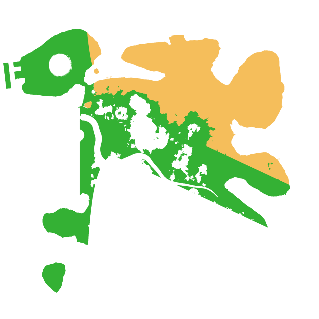 Biome Rust Map: Procedural Map, Size: 2500, Seed: 329061