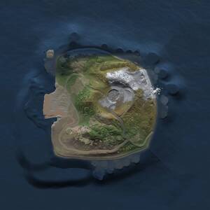 Thumbnail Rust Map: Procedural Map, Size: 1000, Seed: 14235, 2 Monuments