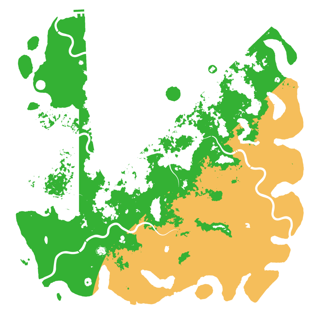 Biome Rust Map: Procedural Map, Size: 6000, Seed: 199759606