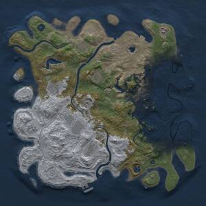 Thumbnail Rust Map: Procedural Map, Size: 4250, Seed: 18119, 16 Monuments